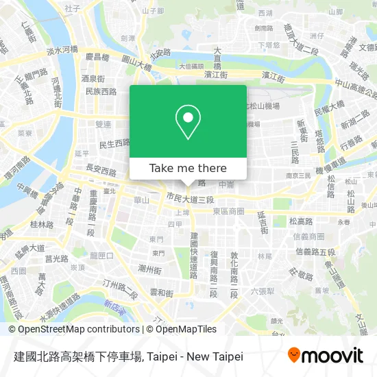 建國北路高架橋下停車場地圖