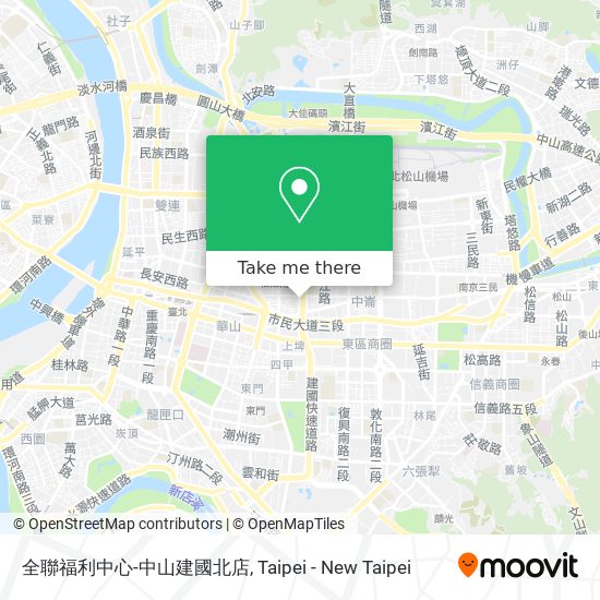 全聯福利中心-中山建國北店 map