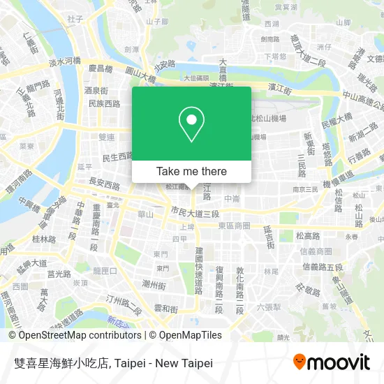 雙喜星海鮮小吃店地圖