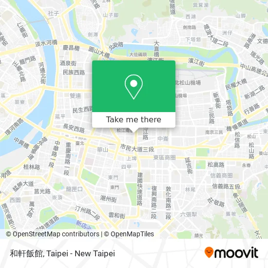 和軒飯館地圖