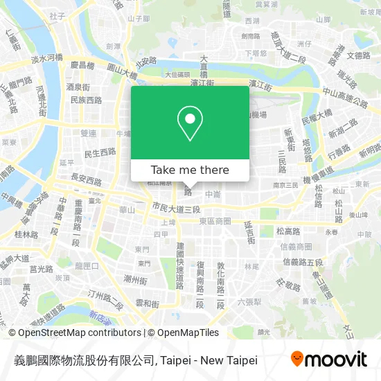 義鵬國際物流股份有限公司 map