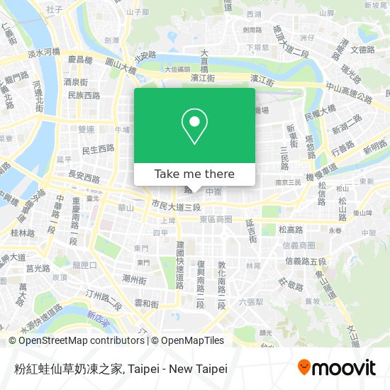 粉紅蛙仙草奶凍之家 map