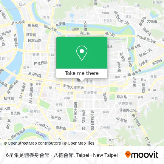 6星集足體養身會館 - 八德會館 map