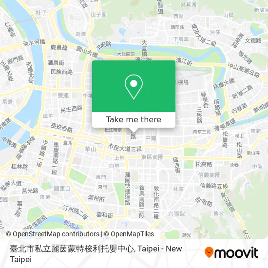 臺北市私立麗茵蒙特梭利托嬰中心 map