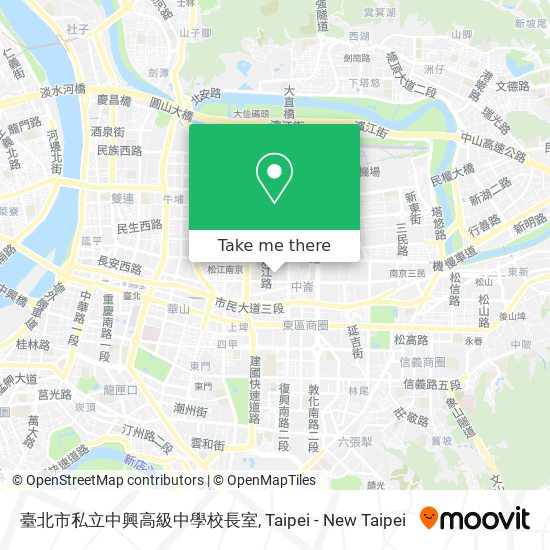 臺北市私立中興高級中學校長室 map