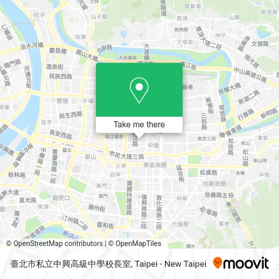 臺北市私立中興高級中學校長室 map