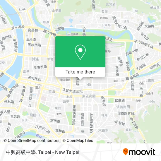 中興高級中學地圖