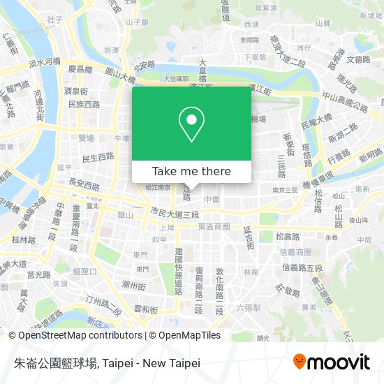 朱崙公園籃球場 map