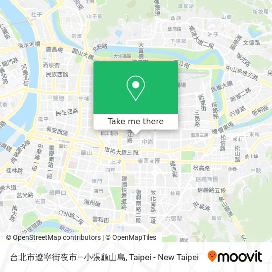 台北市遼寧街夜市—小張龜山島 map