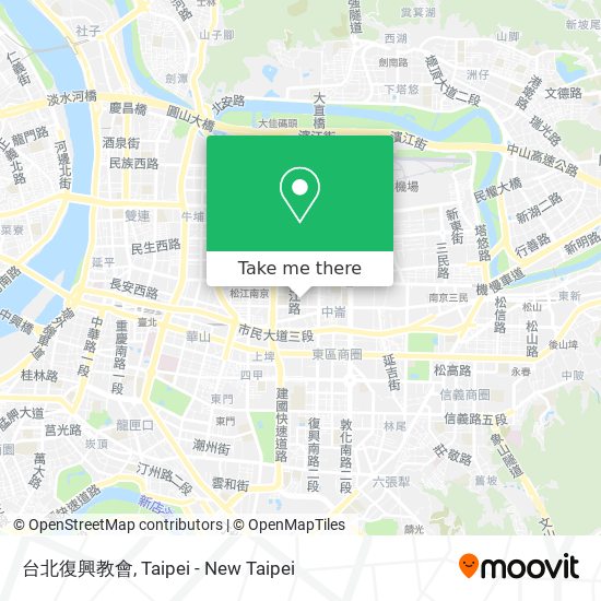 台北復興教會 map