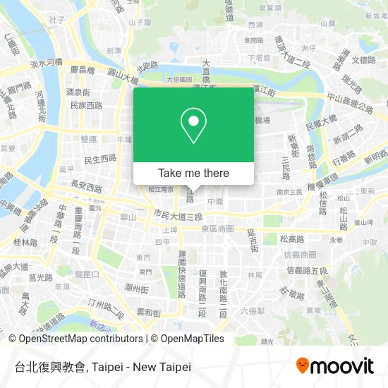 台北復興教會地圖