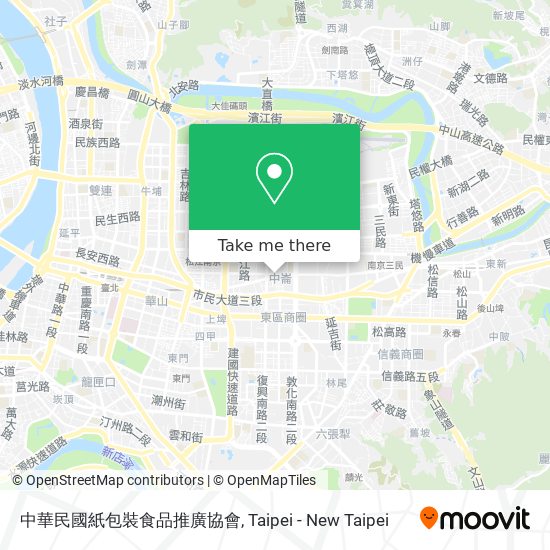 中華民國紙包裝食品推廣協會 map