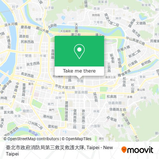 臺北市政府消防局第三救災救護大隊 map