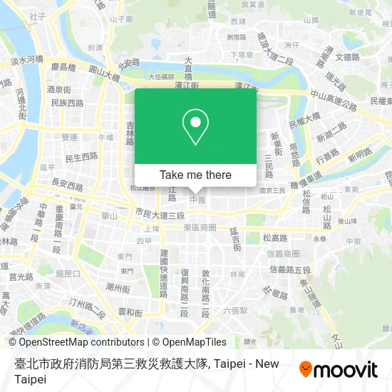臺北市政府消防局第三救災救護大隊地圖