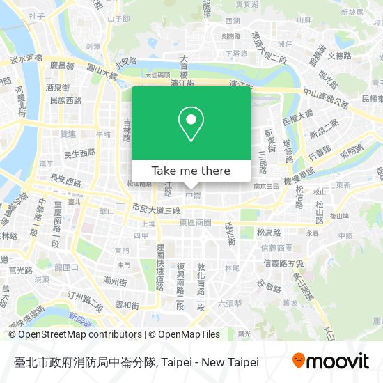 臺北市政府消防局中崙分隊 map