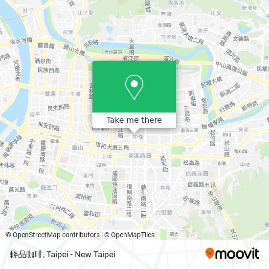 輕品咖啡 map