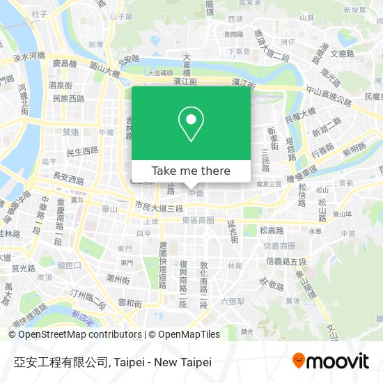 亞安工程有限公司 map