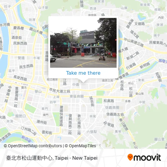 臺北市松山運動中心地圖