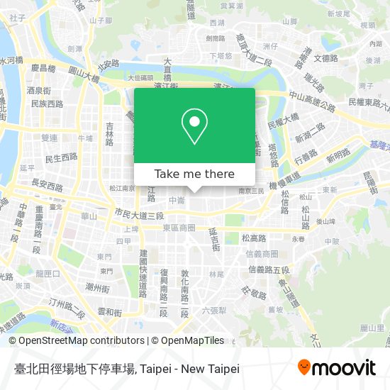 臺北田徑場地下停車場 map