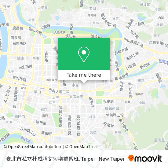 臺北市私立杜威語文短期補習班 map