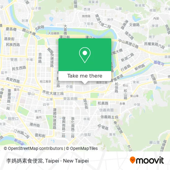 李媽媽素食便當 map