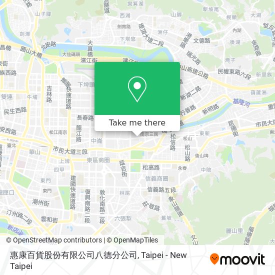 惠康百貨股份有限公司八德分公司 map