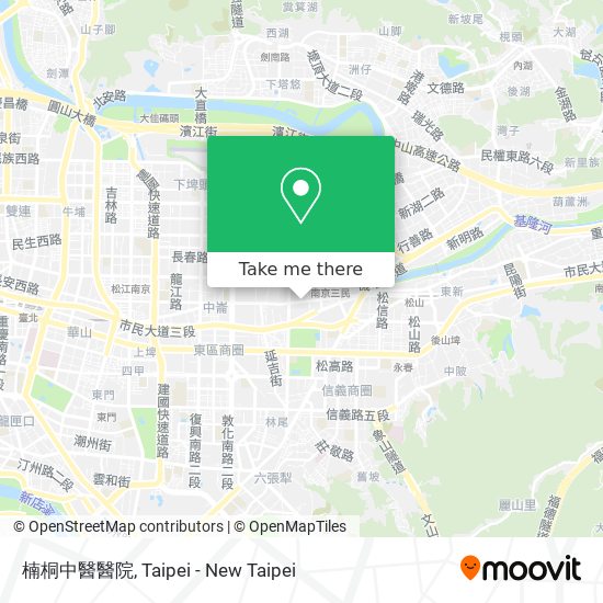 楠桐中醫醫院 map