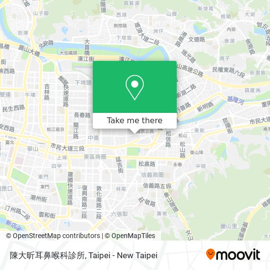 陳大昕耳鼻喉科診所 map