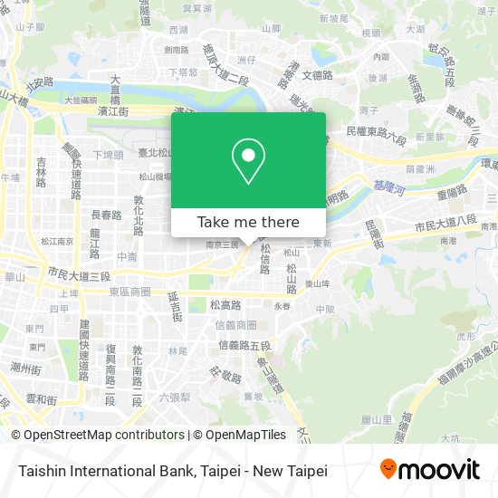 Taishin International Bank map