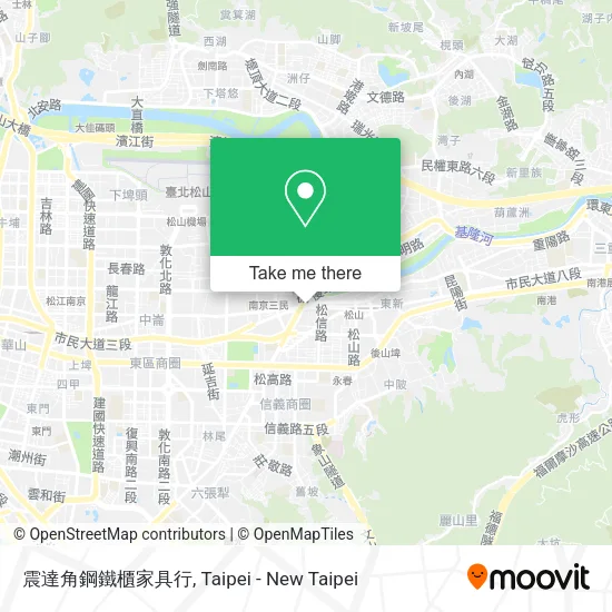 震達角鋼鐵櫃家具行地圖