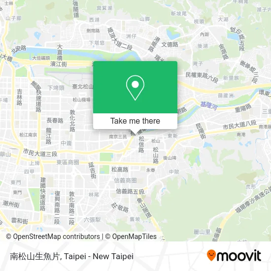 南松山生魚片 map