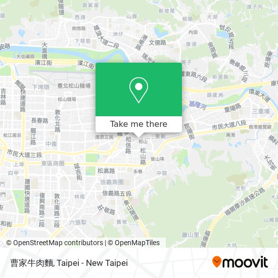 曹家牛肉麵 map