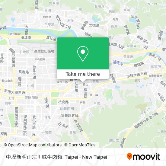 中壢新明正宗川味牛肉麵地圖
