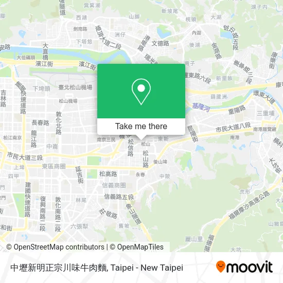 中壢新明正宗川味牛肉麵地圖
