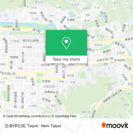 忠泰繹社區地圖