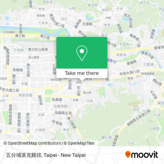 五分埔派克雞排地圖