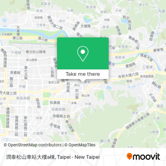 潤泰松山車站大樓a棟 map
