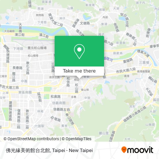 佛光緣美術館台北館地圖