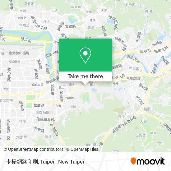 卡極網路印刷地圖