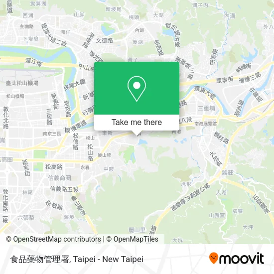 食品藥物管理署地圖