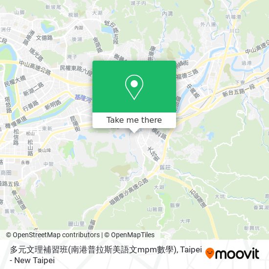 多元文理補習班(南港普拉斯美語文mpm數學)地圖