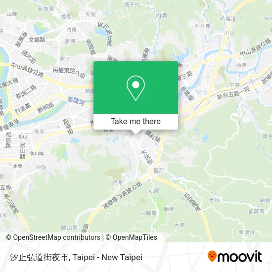 汐止弘道街夜市地圖