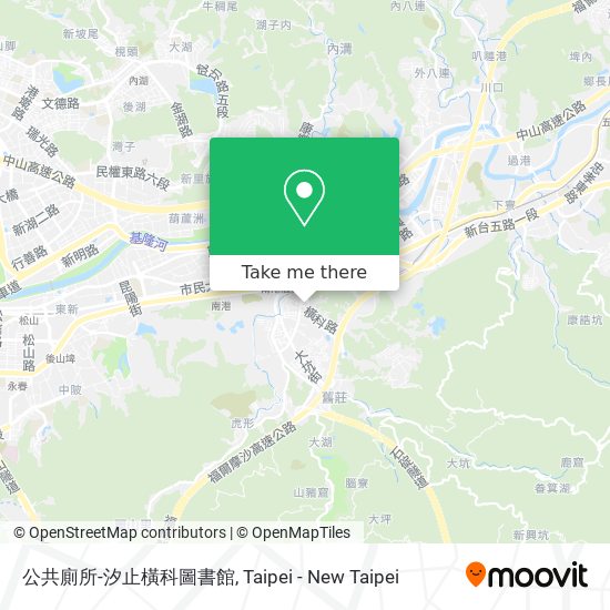 公共廁所-汐止橫科圖書館地圖