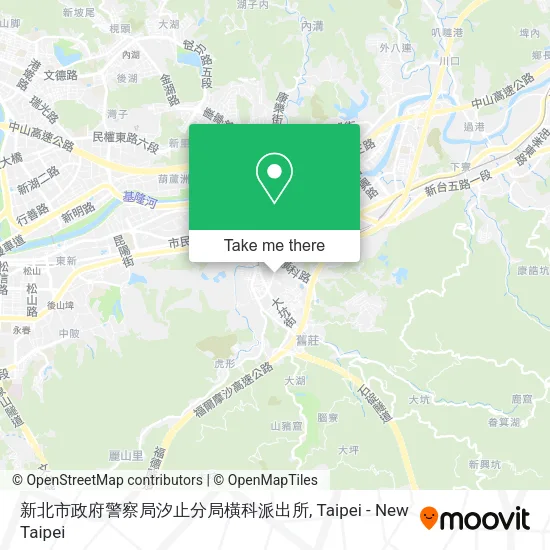新北市政府警察局汐止分局橫科派出所 map