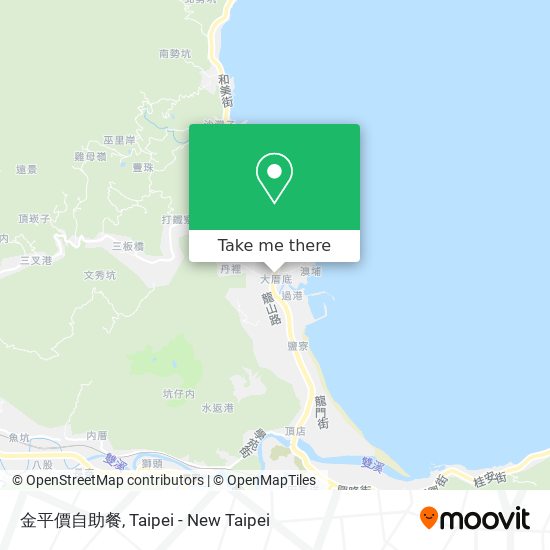 金平價自助餐 map