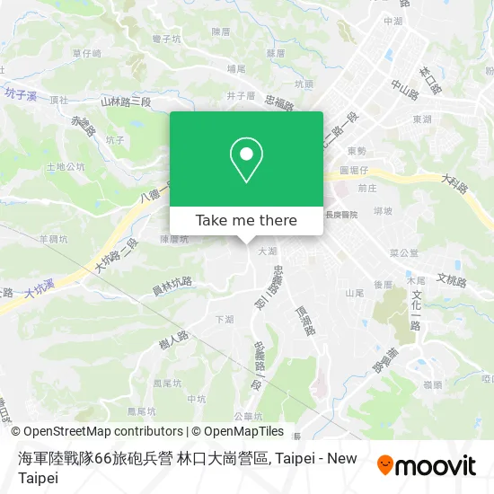 海軍陸戰隊66旅砲兵營 林口大崗營區 map