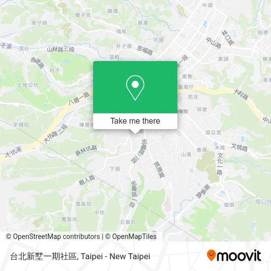 台北新墅一期社區 map
