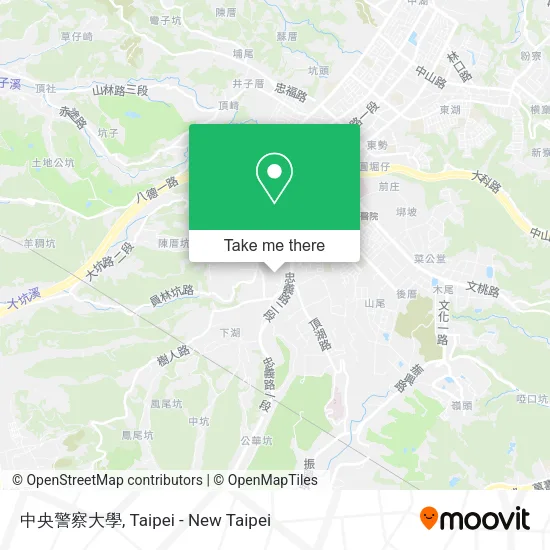 中央警察大學地圖