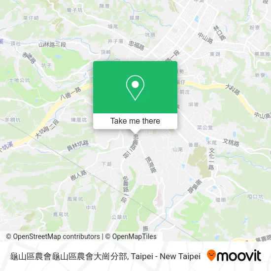龜山區農會龜山區農會大崗分部地圖