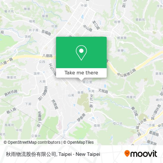 秋雨物流股份有限公司地圖